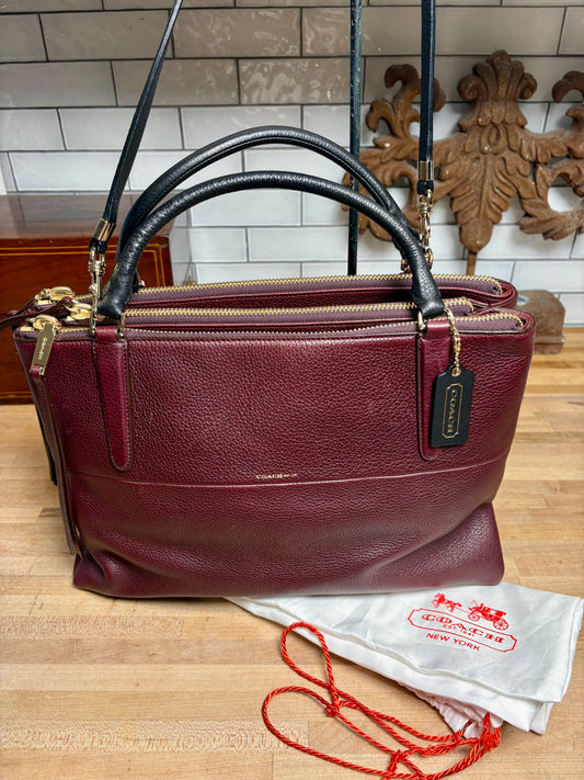Coach Weekend Borough Bag - Oxblood NWT