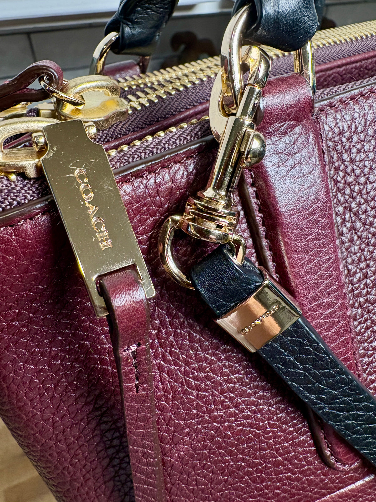 Coach Weekend Borough Bag - Oxblood NWT