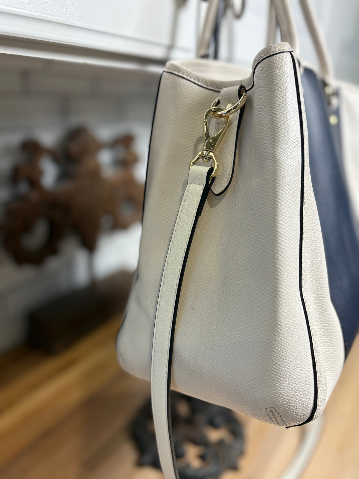 Coach Margot Carryall in Bicolor Crossgrain Leather F34913