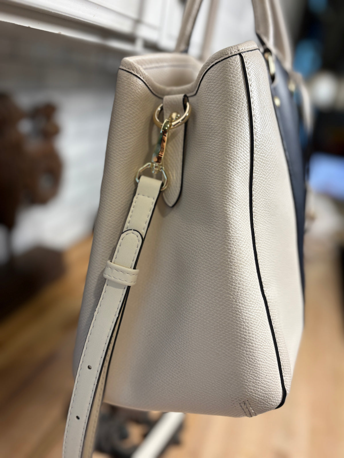 Coach Margot Carryall in Bicolor Crossgrain Leather F34913